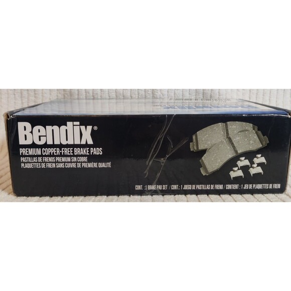 Premium Disc Brake Pad Set-Bendix CFM967, 100% Copper Free -New Set - Picture 9 of 11